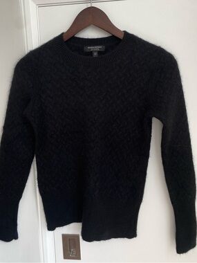 Banana Republic Black Textured 100 Cashmere Sweater Womens XXS